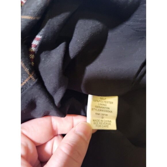 Plaid 90s Grunge Short Dress Womens Small Square Neck By Wild Honey Clueless - Picture 11 of 12